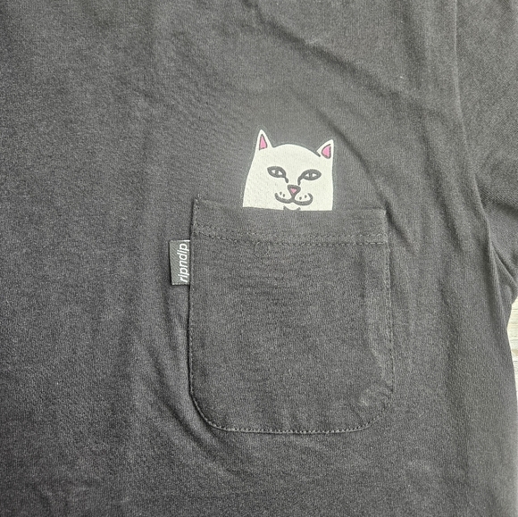 RipNDip Black tshirt XS Lord Nermal Pocket Tee - Picture 2 of 4
